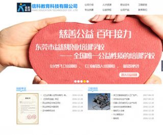 我们的网站设计案例:东莞市信科教育科技,东莞网站建设