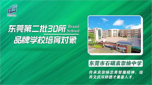 东莞首批品牌学校正式认定 第二批培育对象名单出炉